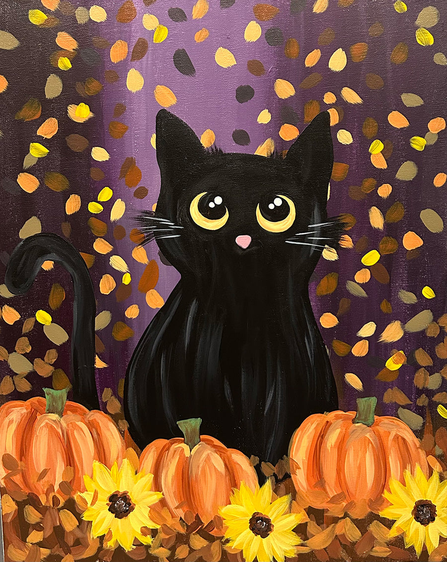 Paint Party Supply Pack - 3 Black Cats