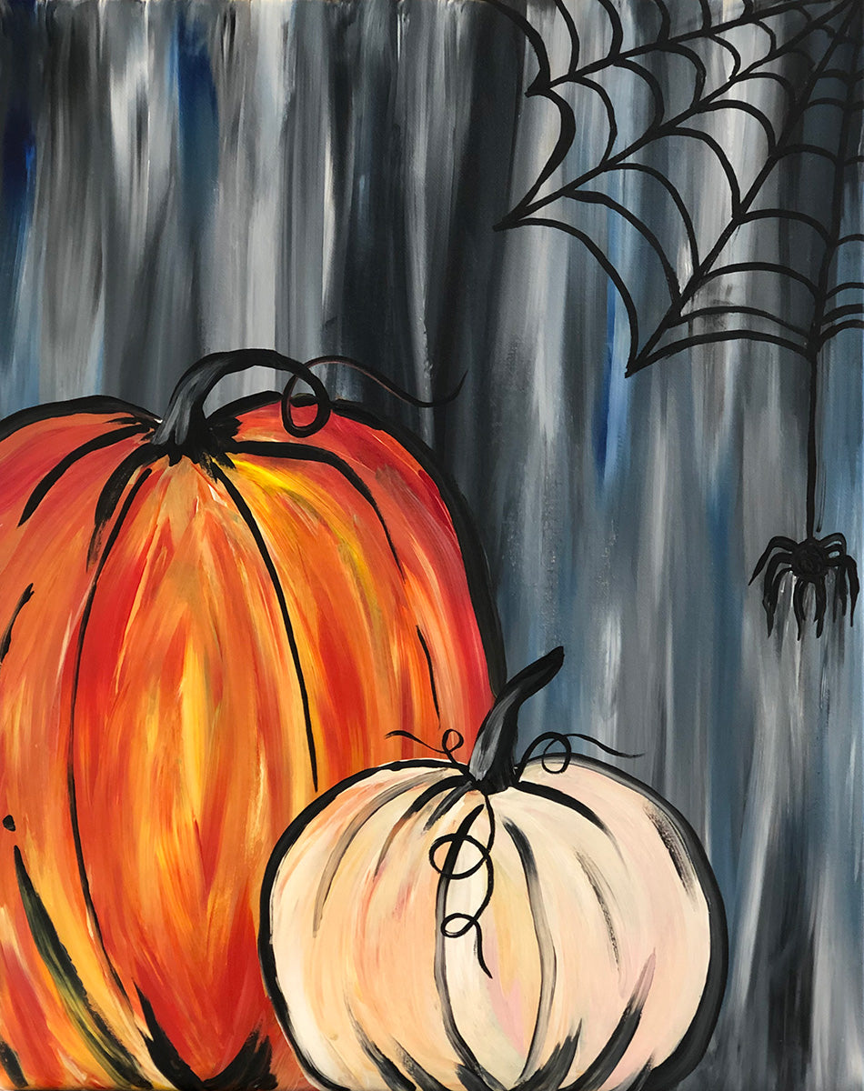 Watercolor Pumpkin - Studio Vino Paint & Sip