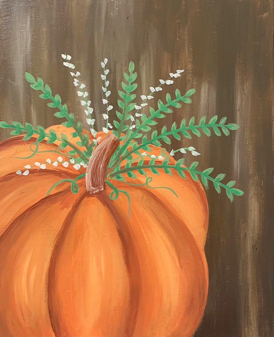 Watercolor Pumpkin - Studio Vino Paint & Sip