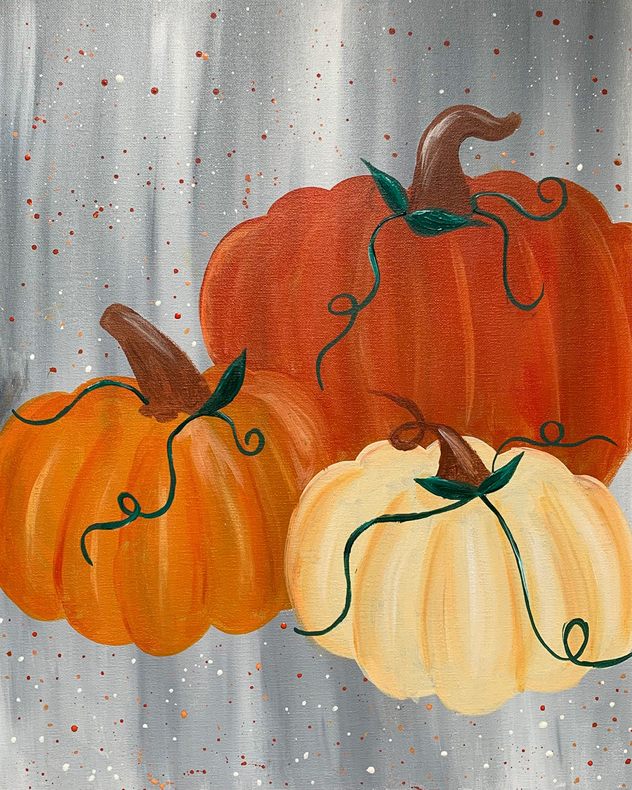 Watercolor Pumpkin - Studio Vino Paint & Sip