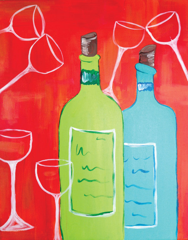 Wine Glass Painting at Studio Vino - Studio Vino Paint & Sip