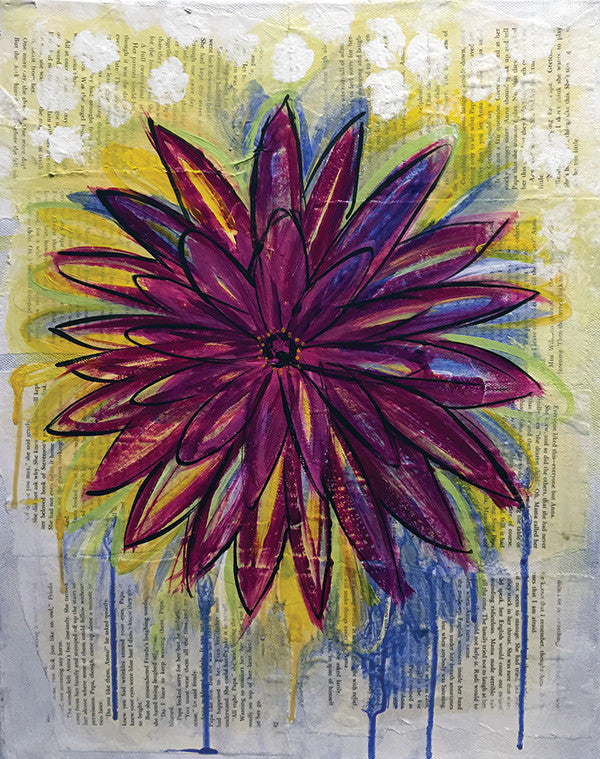 Mixed Media: Floral Splash